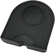 Poemtian Coffee Tamper Mat Holder Pad, Small Silicone Espresso Tamping Mat Black Anti Slip Corner Tamping Pad,Anti-Slip Mat Barista Tool Tamp Mat
