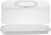 [OKUMEYR] Loaf Cake Keeper Rectangular Bread Box Aetizers Cup Bread Storage Container Handheld Dessert Box