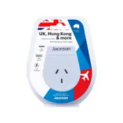 Jackson Outbound Slim USB-A And C Travel Adaptor - UK And Hong Kong