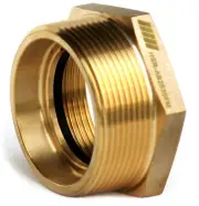 3"Male NPT x 2-1/2" Female NST Brass Fire Hose Hydrant Hexagon Bushing Adapter