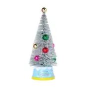 Artificial Christmas Tree Table Ornaments LED Light Balls Snow Pine Tree