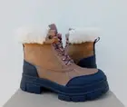 UGG CHESTNUT ASHTON ADDIE WATERPROOF LEATHER PLATFORM BOOTS, US 9/ EUR 40 ~NIB