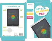 Kids LCD Writing Tablet - Black 10 Inch Screen, Doodle Board for Toddlers and Ch