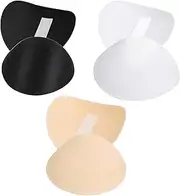 [Generic] Shoulder Pads For Womens Clothing, 3 Pairs Sponge Breathable Set-in Pads, Shoulder Enhancer For Women Men, Breathable Sponge Pads For Blazer Suit Coat