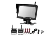 Manan Wireless 7-inch Monitor 2xCCD Reversing Camera 12-24V