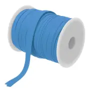2/5 Inch Double Fold Bias Tape Polyester Bias Tape(Blue 55 Yards)