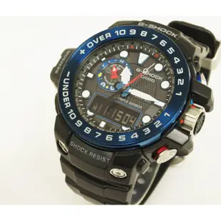 【日本原裝正品】卡西歐錶 CASIO G-SHOCK 太陽能電波手錶 男錶 防水200米 GWN-1000B-1B 黑藍