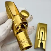 Saxophone Pure Copper Metal Mouthpiece Alto Soprano Tenor Mouthpiece with Clip