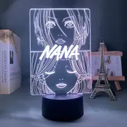 Anime Nana 3D LED Nightlight for Bedroom Decor Table Lamp Nana Osaki Figure Kids Child Girls Light Manga Gift ping YD-3793 USB Plug