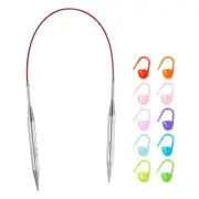 Knitting Needles Size US 11 Stainless Steel 16" Circular Needle