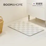 【韓國ROOM&HOME】韓國製棋盤格印花雙面防油防水廚房地墊-45X75CM(浴室腳踏墊 地墊 地毯 腳踏墊 北歐)