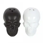 Something Different Skull Salt and Pepper Shakers Black/White One Size