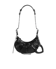 Balenciaga XS Le Cagole Zipped Shoulder Bag One size black