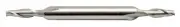 1/32" Mini Double-Ended End Mill, HSS, 2-Flute, 3/16" Shank, by MDX