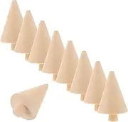 COHEALI 10pcs Christmas Tree Ornaments Wood Home Desktop DIY Christmas Tree Unpainted Christmas Tree Small Xmas Trees Graffiti Christmas Trees Toys Painting Christmas Tree Props Wooden