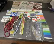New/Preowned Lot of Beads And Jewelry Making Cording Braiding Crafts Plus Mag