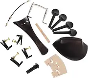 UPKOCH 1set Comprehensive Violin Parts Set Fine Tuners Tuning Pegs Chin Rest Tailpiece Endpin Bridge Quality Accessories for Violins Easy Installation Optimal Sound Quality