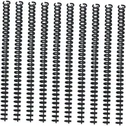 Plastic Loose-Leaf Coil Comb Notebook Spines,10Pcs 19mm Plastic Binding Spines,Plastic Binding Strips Binder Spines Spiral Binding Coils,Plastic Binder Comb Binding Spines Comb Binding Spines,Black