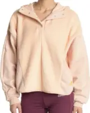 Adidas Sherpa Hoodie Womens Essential Golden Logo Fleece Sweatshirt Plus Size 2x