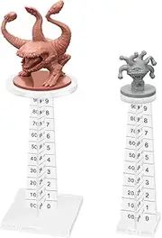 D&D Flying Miniatures Combat Riser (Set of 2) Acrylic Laser Cut Flight Stand Terrain from 0 to 9999 ft Perfect for Dungeons and Dragons, Warhammer and Other Tabletop RPG