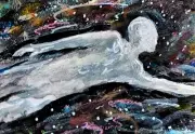 ACEO Original Painting Higher Self Spiritual Awareness Metaphysic Energy ATC ART