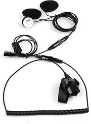 Artudatech Motorcycle Race Headset 1x Helmet Tactical Motorcycle Race Headset PTT for Ken-Wood Bao-feng Two Way Radio