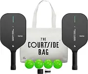 Pickleball Paddles Set of 2 by Nicol 2025 Triton | Fiberglass Surface | Control Paddles X8 PolyCore | Lightweight 14MM Racket with Ergonomic Grip | Power Racquet