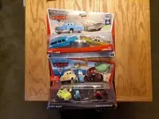 4 Disney Pixar Cars 2010 Luigi Guido Uncle Topolino King Tex Dinoco Piston Cup