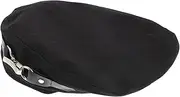 [BESTYASH] Vintage Beret Hat Women's Knitted Beret Warm Cap Black Buckle Fashion Comfortable One Size