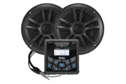Boss Audio MCKGB450B.6 Mechless Marine Receiver + Speakers Package