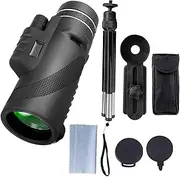 Monoculars for Adults High Powered - Weatherproof Adult Telescope with Smartphone Clip | Compact Accessories for Travel Hiking Camping Outdoor Adventure
