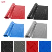 4x4ft Garage Floor Tiles Floor Mat Non-Slip Diamond Roll Trailer Waterproof PVC