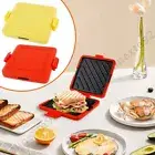 Microwave Toastie Maker Microwavable Sandwich Toasted Waffle Machine Easy Snacks