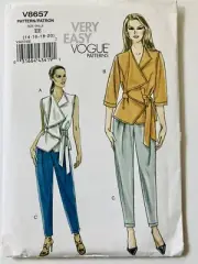 VE Vogue Pattern # V8657 Sz 14-20 Pants/Top FF Uncut