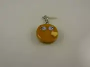 Pancake lover love googley eyes charm cell phone charm ear cap dust plug