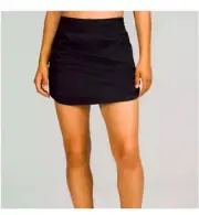 NWT Women's Lululemon Size 4 Hotty Hot HR Black Skirt Long