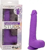 Rechargeable Gyrating & Thrusting Silicone Studs® 7"/17.75cm - purple