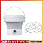 5L Mini Turbo Dishwasher Foldable Portable Dish Washer Washing Machine(White EU)