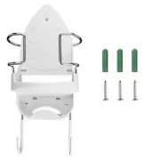 Iron Board Hanger Wall Mount Electric Iron Holder Iron and Ironing Board Stor...