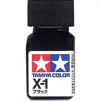 在飛比找蝦皮商城優惠-田宮 TAMIYA 模型 耗材 油性漆 X-1 亮光黑 萬年