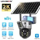 2K Wireless Outdoor Home Solar Security Camera Dual Lens WIFI PTZ Auto-Tracking