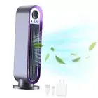 Desk Tower Fan with Timer and 3 Speeds, 13" Bladeless Fan Keep Kids and Grey