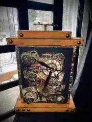 Steampunk Vintage Dark Academia whimsical fusion of gears science Krazed Dezigns