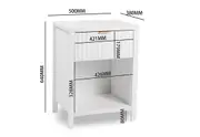 CASTANEDA Set of 2 Bedsides