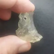 Libyan Desert Glass Pendant A++ Drilled Polished 4.6gr/23ct Metaphysical