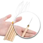 Beads Device Pulling Hook Loop Threader Wire Tool For Nano Ring Micro Bead Tip