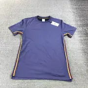 New Paul Smith Shirt Mens Extra Small Purple Colorful Stripe T Shirt Casual