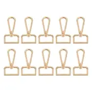 20Pcs Swivel Clasps, 1" D Ring Lobster Claw Push Gate Snap Hook, Gold