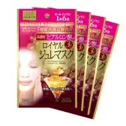 Kose - Clear Turn Premium Royal Jelly Mask - Hyaluronic Acid - 4 sheets
