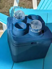Clear Ice Ball Maker Tray - 2 Inch Ice Cube Maker Mold4 Cavity Large Clear